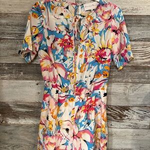 Charles Henry Floral Multicolor Romper
